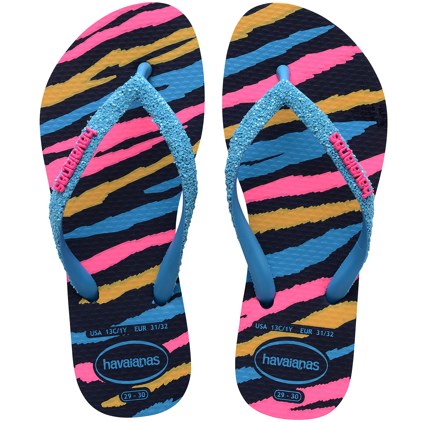 Chinelos Havaianas Kids Slim Glitter
