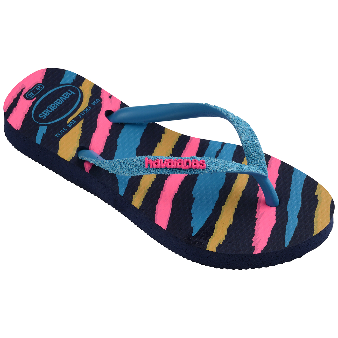 Chinelos Havaianas Kids Slim Glitter