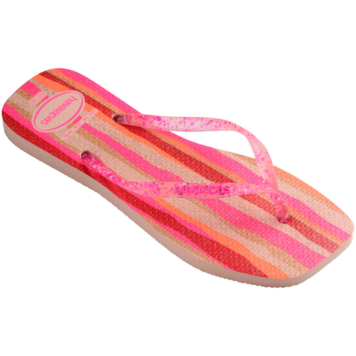 Chinelos Havaianas Slim Square Folia
