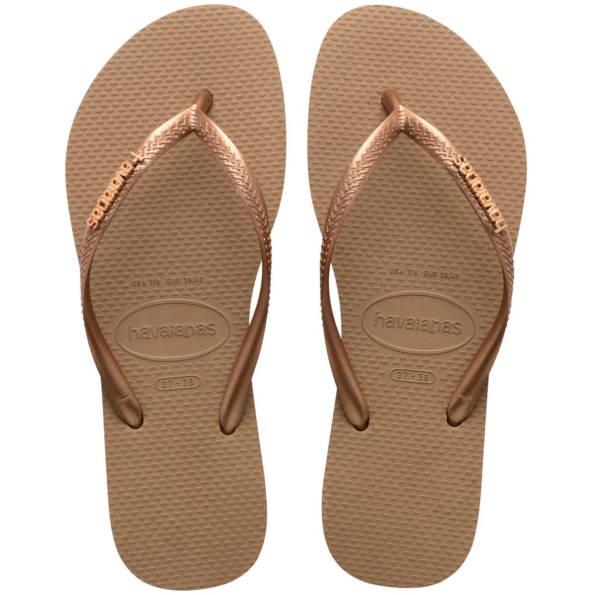 Chinelos Havaianas Slim Logo Metallic