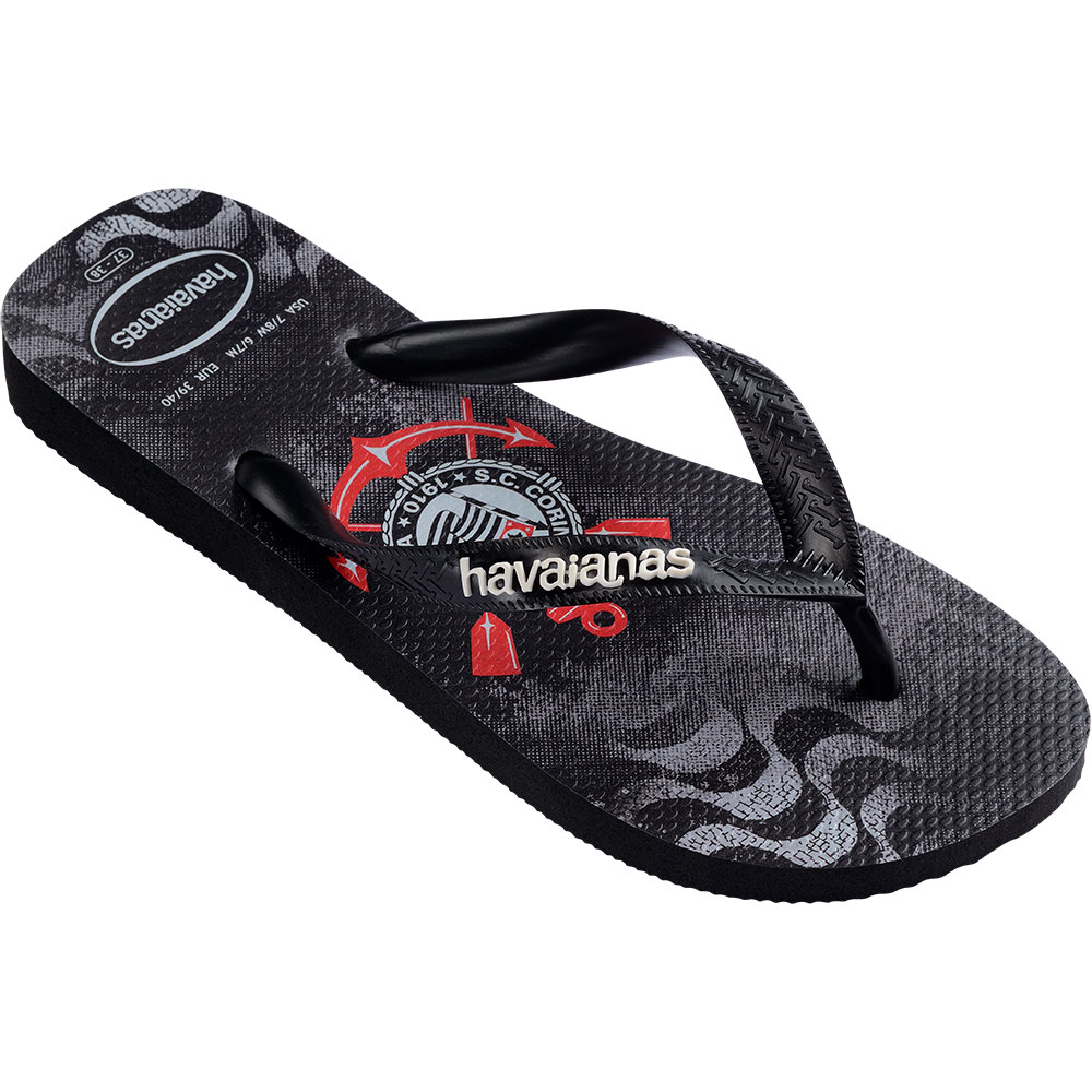 Chinelos Havaianas Top Times Corinthians
