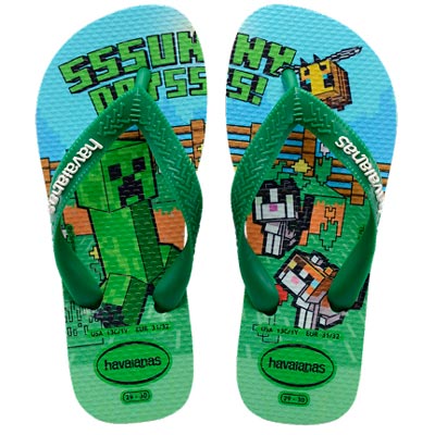 Chinelos Havaianas Kids Minecraft