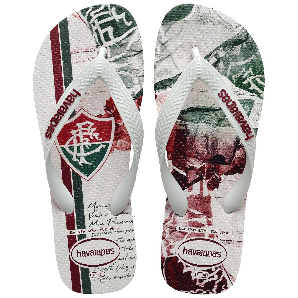 Chinelos Havaianas Top Times Fluminense
