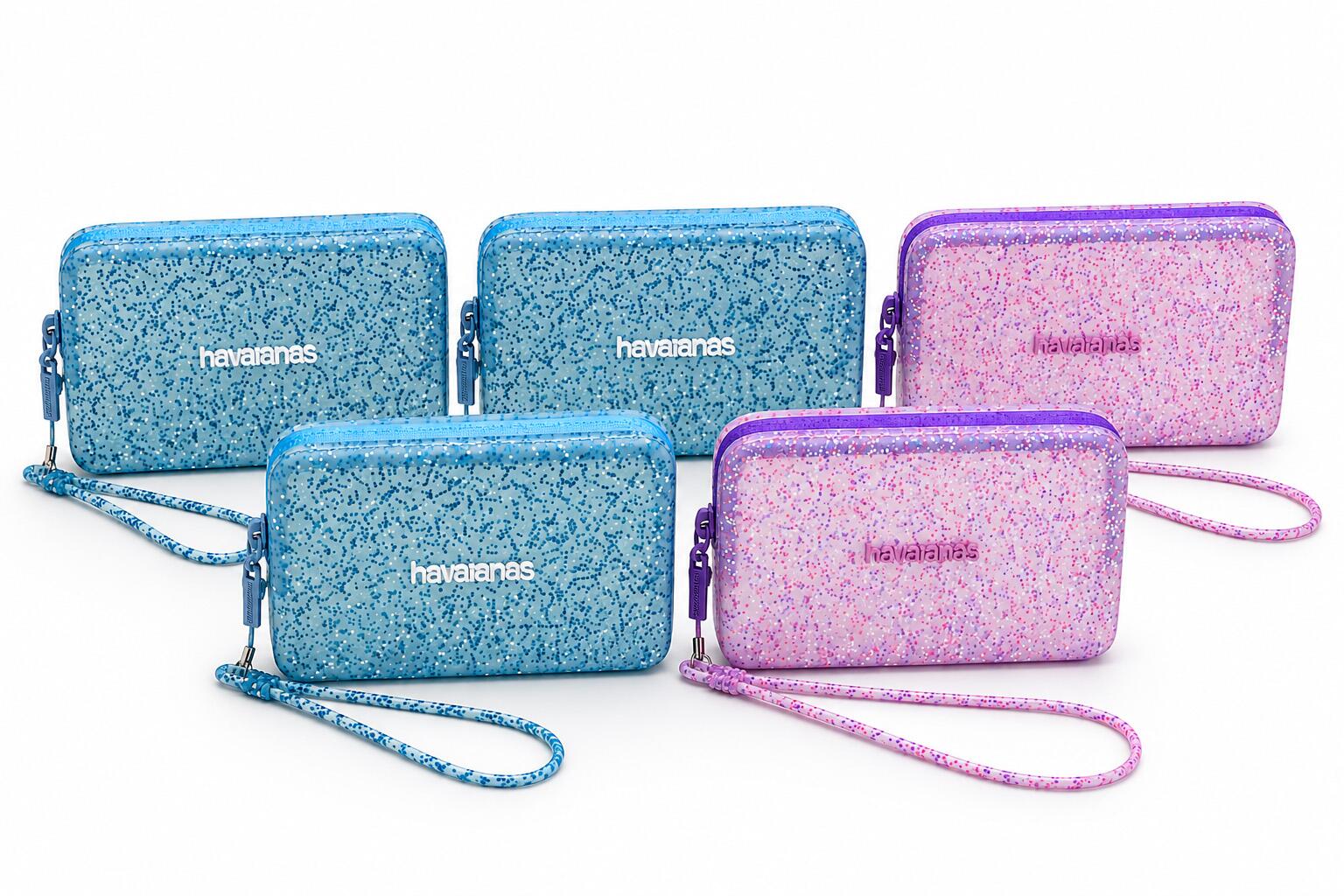 Mini Bag Havaianas Super Glitter Pink/ Azul